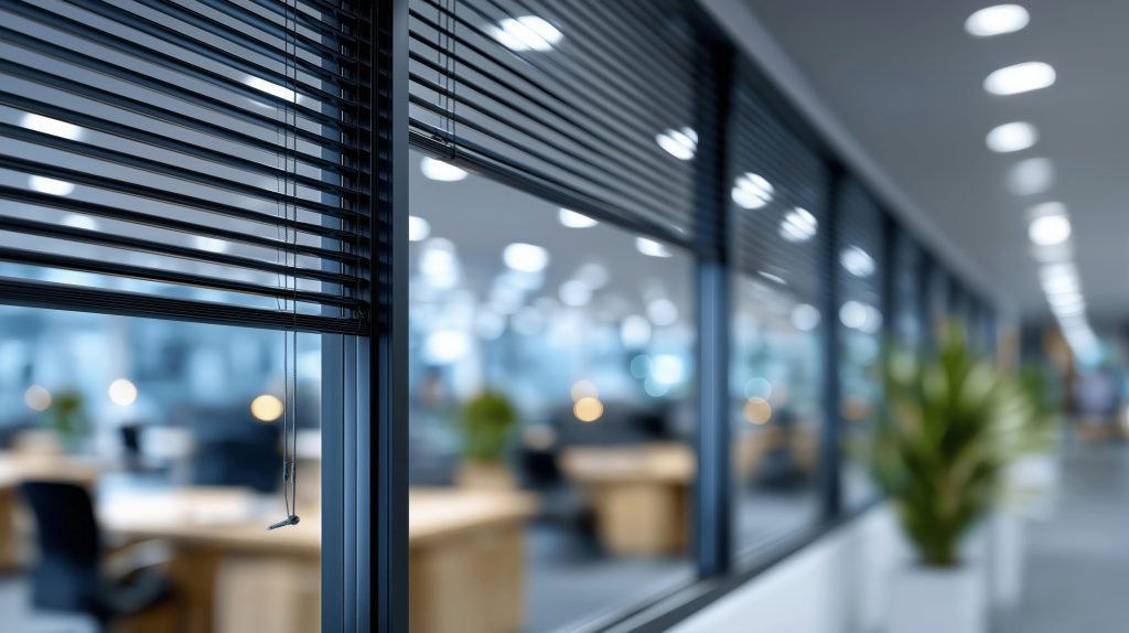 Zaluzje fasadowe zewnetrzne na budynku mieszkalnym